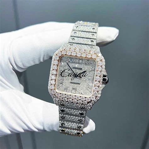 cartier vvs|cartier santos diamond bezel.